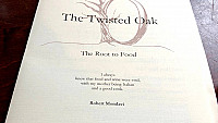 The Twisted Oak menu