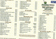 Phong Dinh Noodle House menu