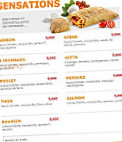 Pizza Crousty menu