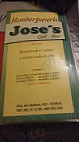 Hamburgueseria Jose menu