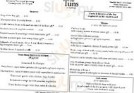 The Tuns At Sadberge menu