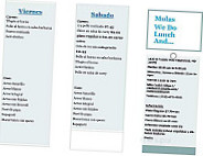 Molas menu