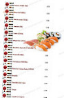 Sushi Sushi menu