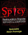 Spicy menu
