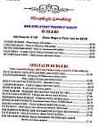 Murphy's Landing menu