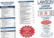 Lawson Chinese Restaurant menu