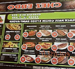 Chez Erdo menu