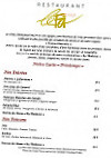 Le Cordouan menu