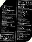Water's Edge Bar Restaurant menu