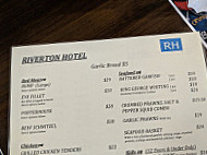 Riverton Hotel menu