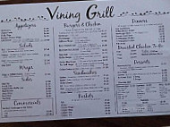 Vining Grill menu