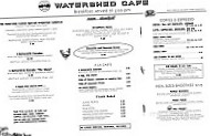 Watershed Cafe menu