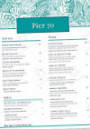 Pier 70 Bar Restaurant menu