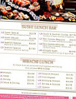 Okada Japanese Steak Seafood menu