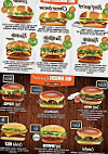 Bucket's Burger menu