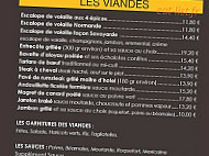Le Cafe Noir menu