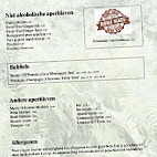 Orshof menu