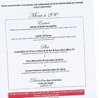 Restaurant Villa Sorriso menu