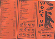 Woks Up menu