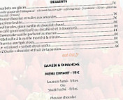 Quai de Meudon menu