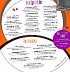 Le Foucrepe's menu
