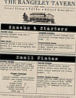 The Rangeley Tavern menu
