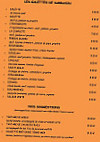 Creperie Saladerie Les Glenans menu