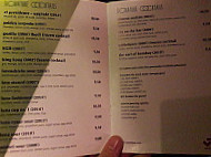 Luna Bar menu