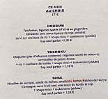 Etxe Nami menu