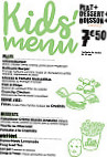 Frog & Underground menu