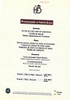 Gautier Des Bains Sarl menu