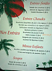 Ile Bourbon Restaurant menu