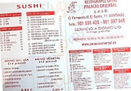 Chino Palacio Oriental menu