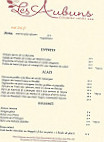 LES AUBUNS COUNTRY HOTEL menu