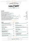 Dartmoor Halfway Inn menu