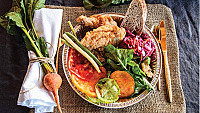 Savoury Kitchen at the Colony Yurt inside