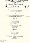 La Table De Jeanne menu