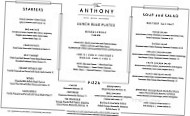 The Anthony menu