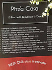 Pizz'a Casa menu