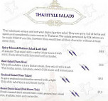 Silk Thai Restaurant menu
