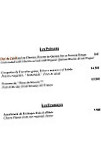 Le Vieil Abreuvoir menu