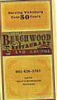 Beechwood Lounge menu