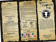 Taylors Stateline Travel Center And Longhorn Grill menu