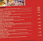Sukiyaki menu
