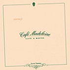 Cafe Madeleine menu