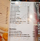 La Taberna menu