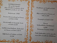 Gasthaus "Im Schleifhausle" menu