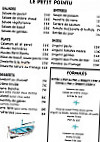 Le Petit Pointu Bar Restaurant menu