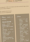 La Bulle menu