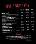 Paprika Grill menu